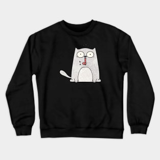 Funny cat Crewneck Sweatshirt